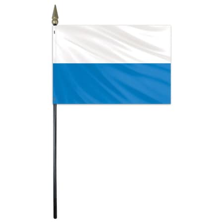 San Marino Stick Flag 4x6 E Gloss